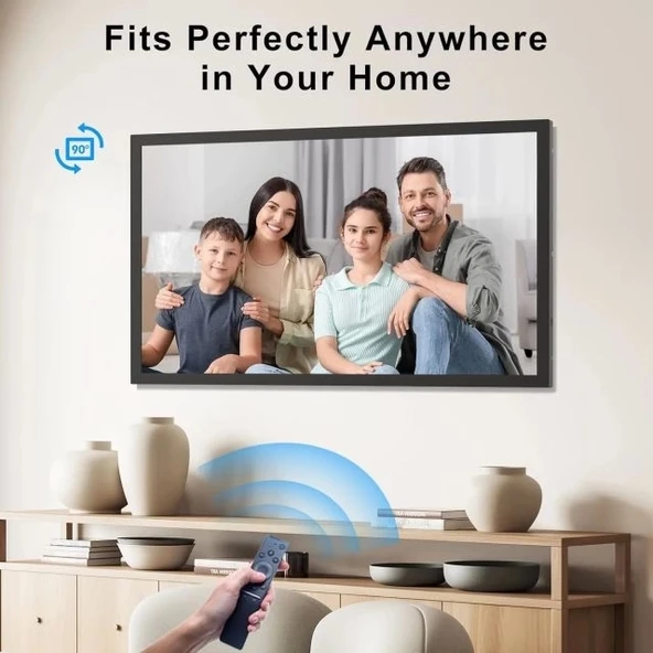 Fullja Büyük Siyah Dijital Resim Çerçevesi 21.5" - 6
