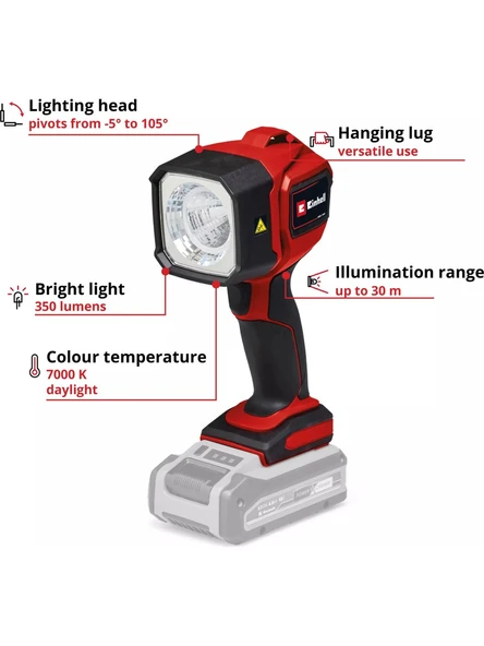 Einhell TC-Cl 18/350 Li - Solo, Akülü Projektör - 2
