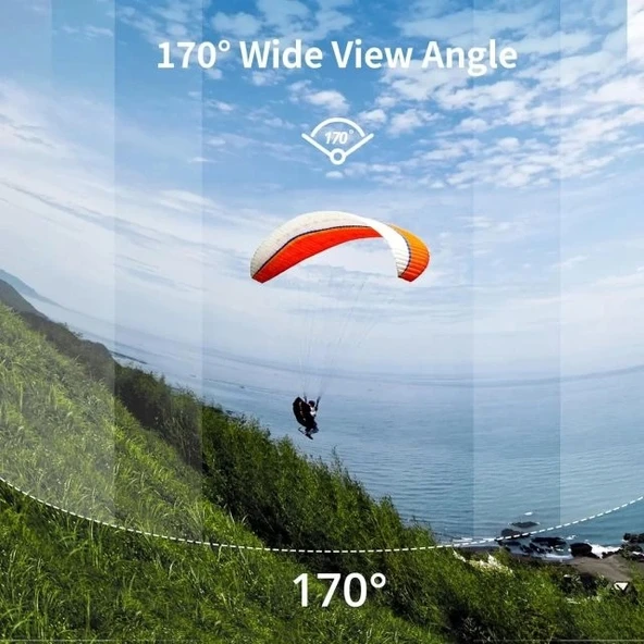 AKASO EK7000 4K30FPS 20MP 98FT Su Geçirmez Aksiyon Kamerası + Kingston 64GB microSD - 6