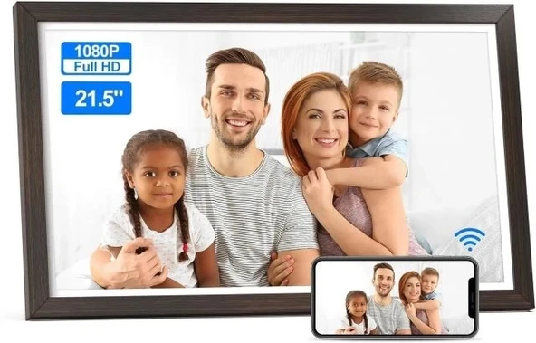 Nethgrow Büyük Dijital Resim Çerçevesi - 21,5 inç 32 GB