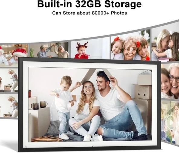 FULLJA 15.6 İnç WiFi Akıllı Dijital Fotoğraf Çerçevesi - 2