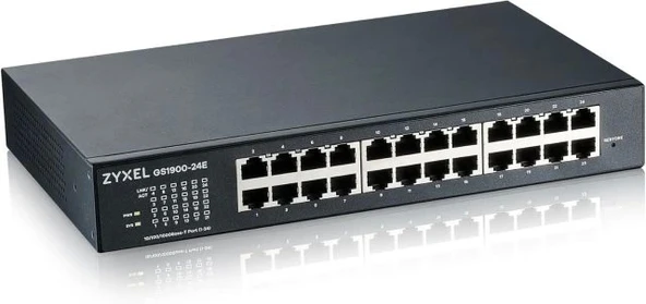 ZYXEL 24 Bağlantı Noktalı Gigabit Ethernet Akıllı Switch GS1900-24 One Size