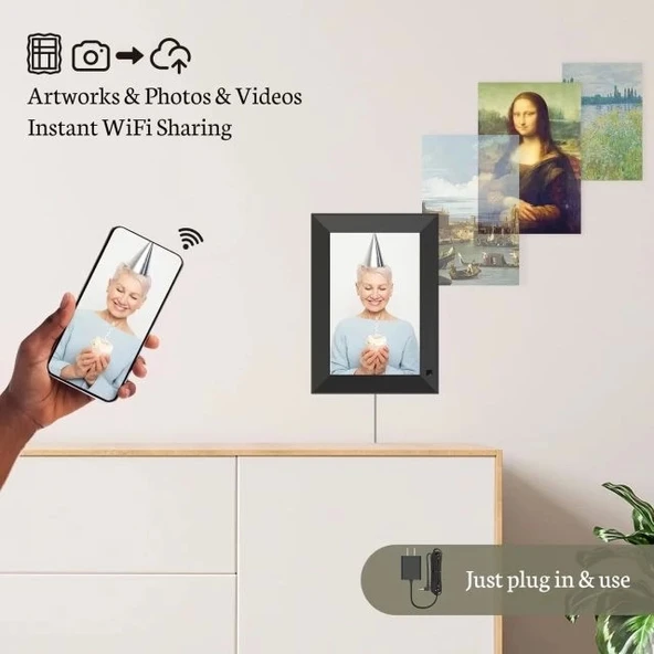 BSIMB 1280x800 HD WiFi Dijital Resim Çerçevesi - 5