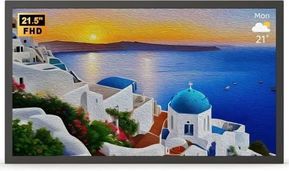 Fullja Büyük Siyah Dijital Resim Çerçevesi 21.5" 32 GB