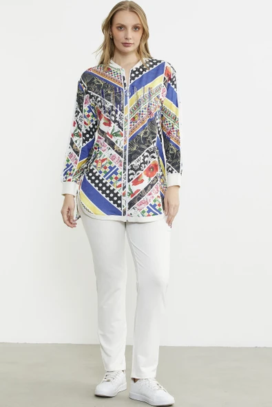 Çok Renkli Taş Detaylı Takım - Saks ürün görseli