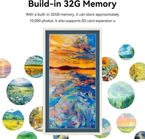 Eco4life 21.5 İnç WiFi Dijital Fotoğraf Çerçevesi - 6