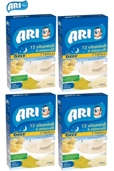 Sütlü 7 Tahıllı Gece Pirinç Unu 200 gr X 4 Adet