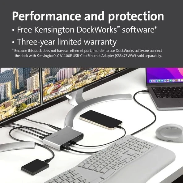 Kensington SD2600T Thunderbolt 4 Hub, Çift 4K (K34036NA) - 5