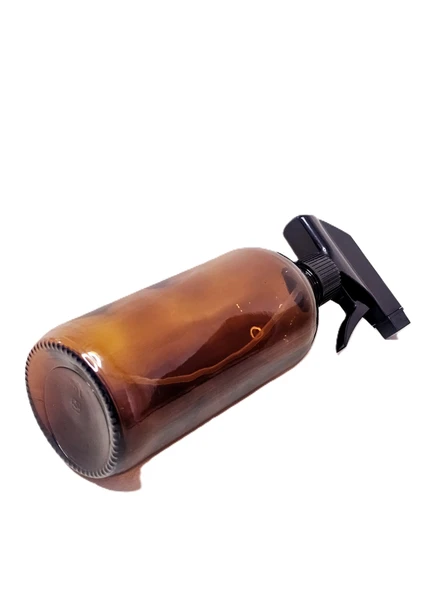 Amber Isıya Dayanıklı Cam Şişe Fısfıslı Ve Kapaklı 500 ml - 2