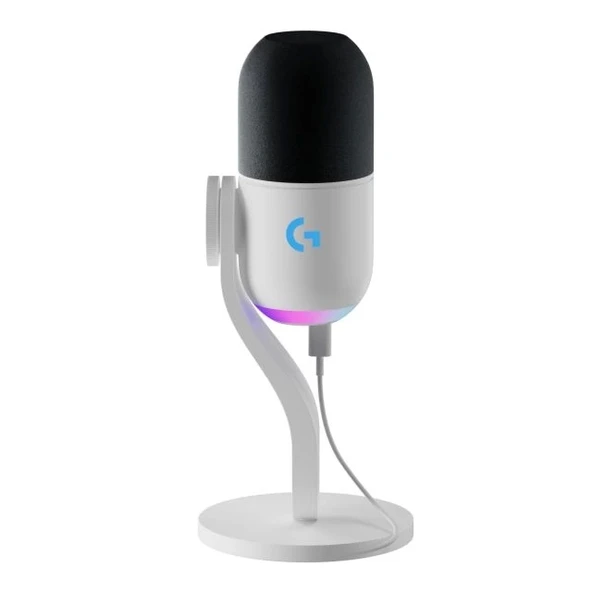 Logitech G Yeti GX Dinamik RGB Oyun Mikrofonu White Gaming Mic