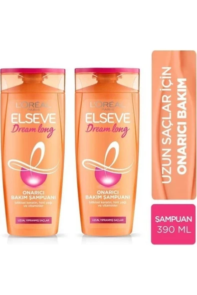 Elseve Dream Long Onarıcı Bakım Şampuanı 390ml X 2 Adet