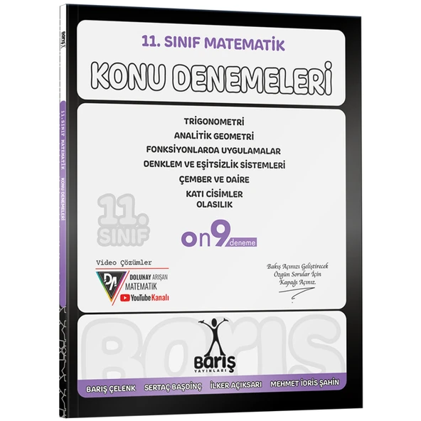 Barış Yayınları 11. Sınıf Matematik Konu Denemeleri