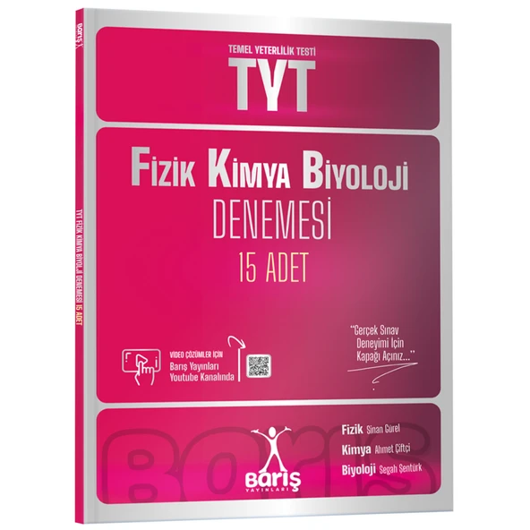 Barış Yayınları TYT Fizik Kimya Biyoloji FKB Denemesi 15 Adet
