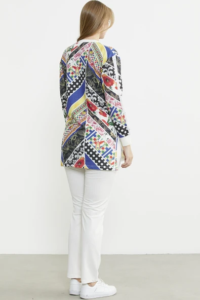 Çok Renkli Taş Detaylı Takım - Saks - Resim 5