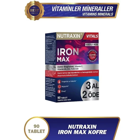 Nutraxin Iron Max 3 Al 2 Öde 90 Tablet - 2