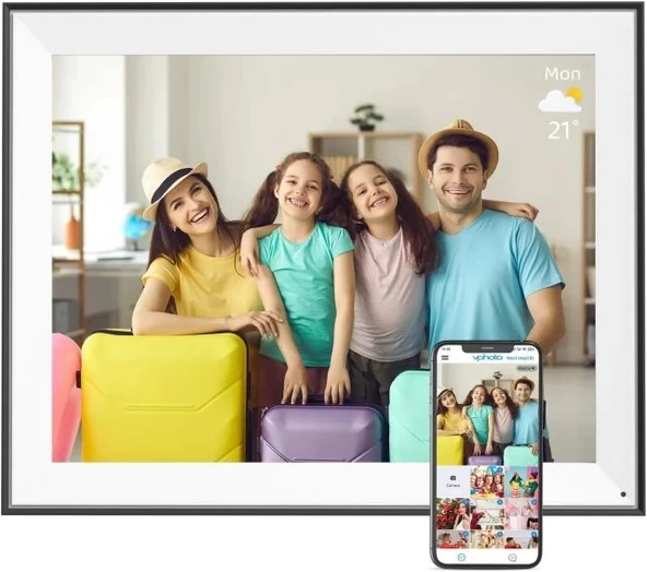 Fullja Büyük Dijital Fotoğraf Çerçevesi 16.2 inç 32 GB