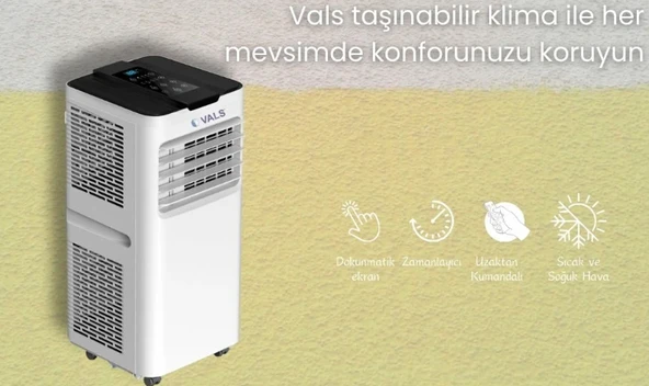 Vals AC 12 PLR A++ 12000 BTU Mobil Klima - 3