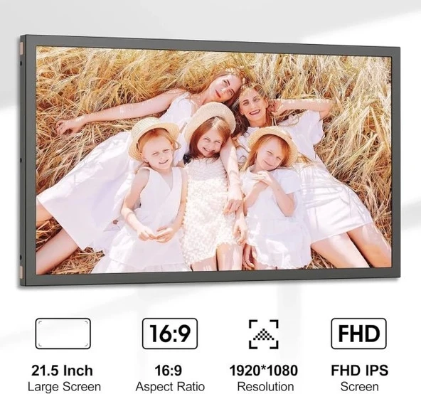 FULLJA 21.5" WiFi Dijital Fotoğraf Çerçevesi - 3
