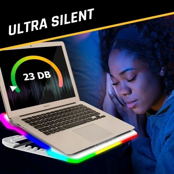 KLIM Ultimate Dizüstü Bilgisayar RGB Soğutucu - 7
