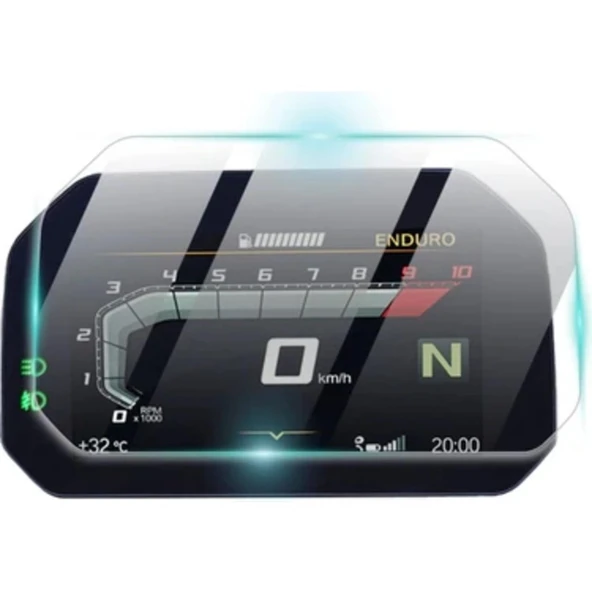 BMW R1300 GS Adventure Dijital Gösterge Uyumlu ŞEFFAF Nano Ekran Koruyucu