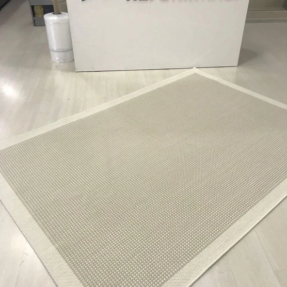 Halıcı Mustafa Jüt Sisal Halı 9427 Bej Krem Serisi Salon Oturma Yatak Odası Halısı