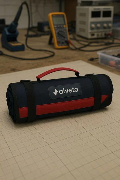 Alveta Profesyonel Rulo Alet Takım Çantası Elektrikçi Teknisyen Tesisatçı Mekanikçi Saha Çantası 8684250504