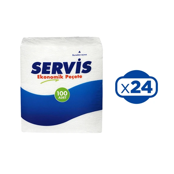 Servis Peçete 100 lü x 24 Adet