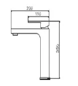 FLEKO VENOM ANTRASİT LAVABO BATARYASI - Resim 2