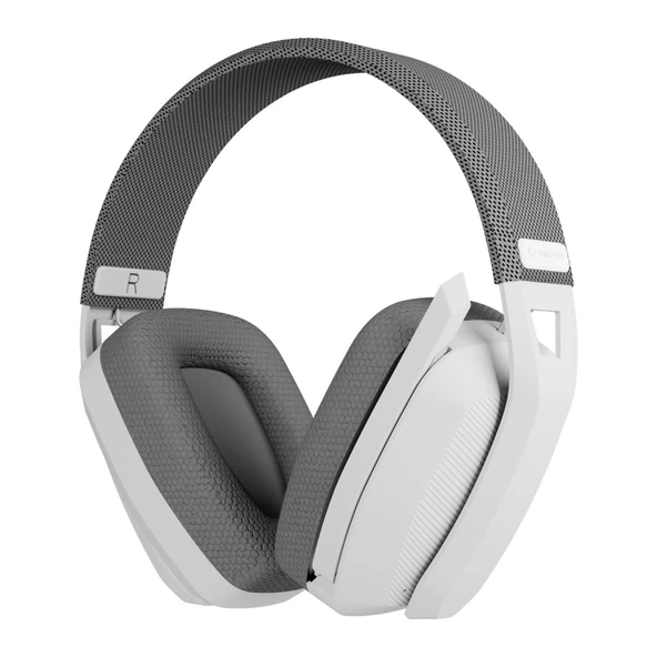 Rampage BLITZ Beyaz/Gri Wireless 2.4G+ Bluetooth Mikrofonlu Oyuncu Kulaklığı - 2