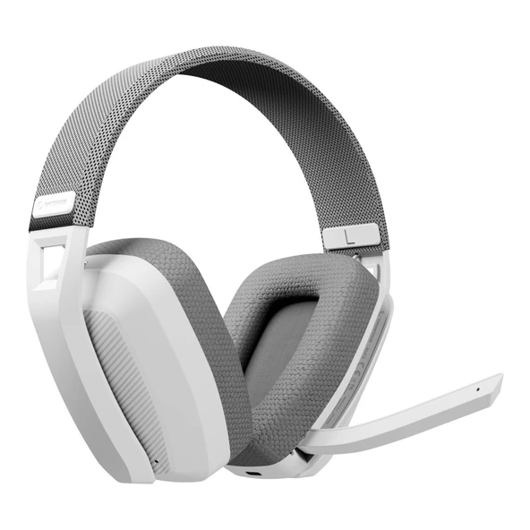Rampage BLITZ Beyaz/Gri Wireless 2.4G+ Bluetooth Mikrofonlu Oyuncu Kulaklığı - 4
