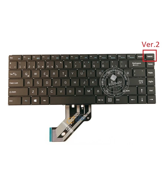 Casper Nirvana C350.4020-4T00X Notebook Klavye - Tuş Takımı / Siyah - TR - Ver.2 ürün görseli 1