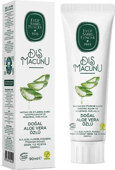 Eyup Sabri Tuncer Dogal Aloe Vera Ozlu Dis Macunu
