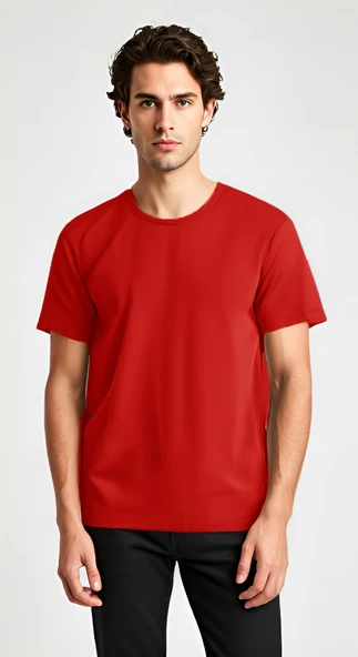 Baymen Yüksek Kalite %100 Pamuk Esnek Bol Tshirt