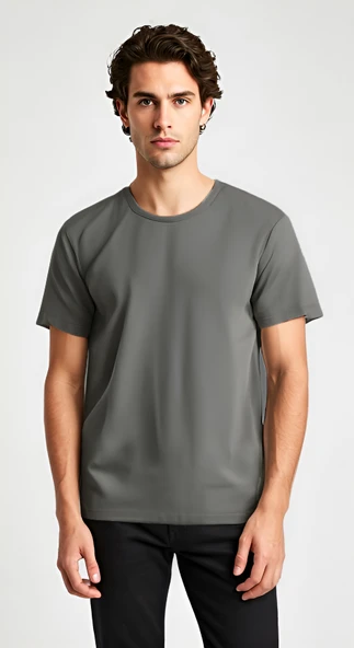 Baymen Yüksek Kalite %100 Pamuk Esnek Bol Tshirt - 5