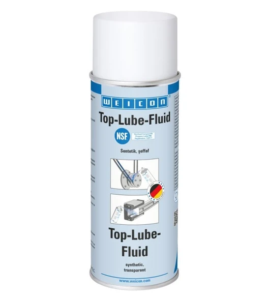 Weicon Top-Lub-Fluid 400 ML -Gıda sektörü için NSF H2 onaylı, sentetik yapıştırıcı yağlayıcı
