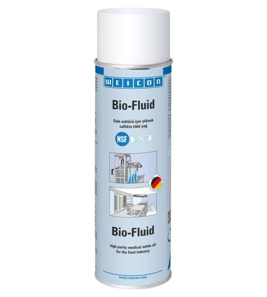 Weicon Bio-Fluid Sprey 500ml-Gıda sektörü için NSF H1 onaylı yağlama ve bakım yağı