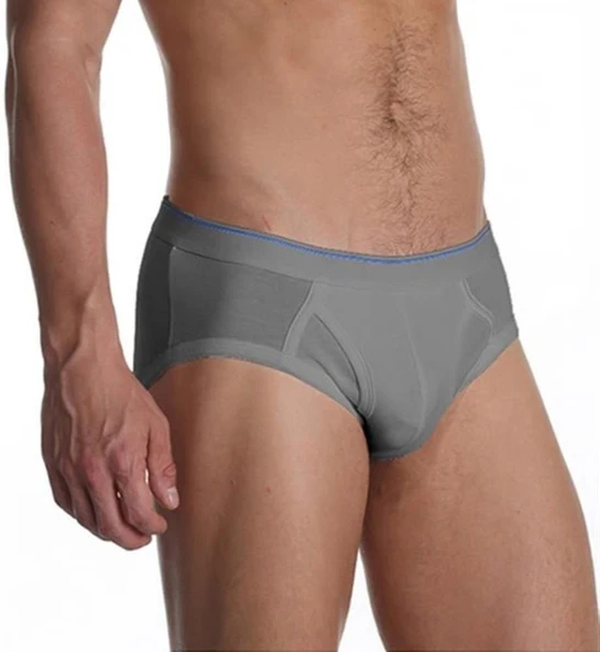 3 Adet Çift Kaplan Elastanlı Erkek Slip Külot 887 - Resim 2