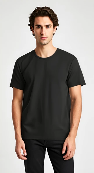 Baymen Yüksek Kalite %100 Pamuk Esnek Bol Tshirt - 3