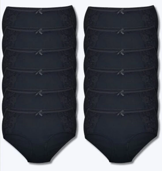 Tutku Elit 12' li Bayan Yanı Dantelli Bato Bikini Külot 2401 - 2