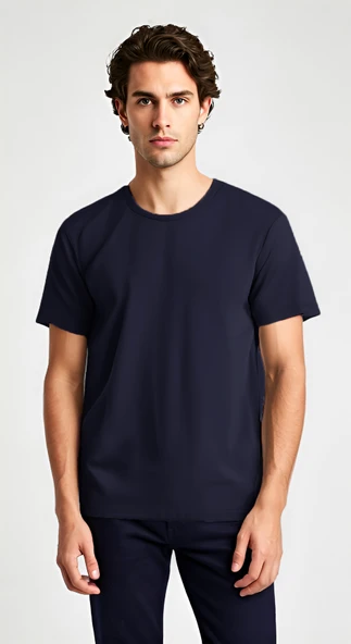 Baymen Yüksek Kalite %100 Pamuk Esnek Bol Tshirt - 2