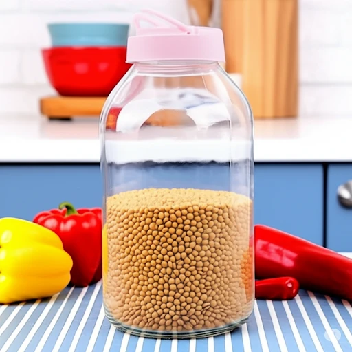 Girist Büyük Boy Tutma Kollu Cam Kavanoz 8 Lt