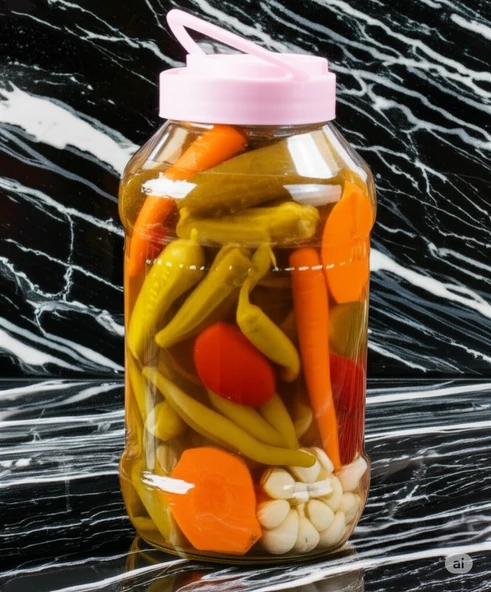 Girist Büyük Boy Tutma Kollu Cam Kavanoz 8 Lt - 2