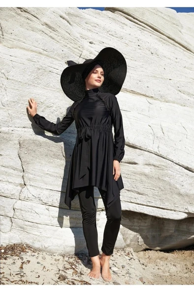 Adasea 251124 Belinda Tam Boy Tasarım Tesettür Mayo - Resim 5