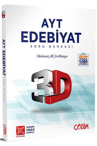 Çözüm Yayınları AYT 3D Edebiyat Soru Bankası