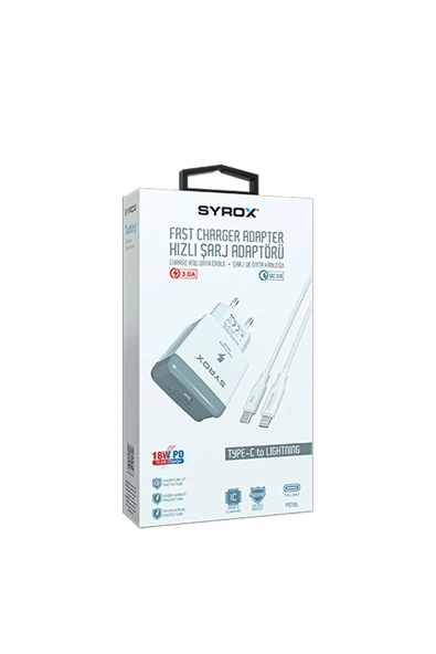 Umut Bilişim Teknolojileri _  3.0A Type-C To Lightning Şarj & Data Kablo PD18L - Şarj ve Data Kablosu -Hsyn-
