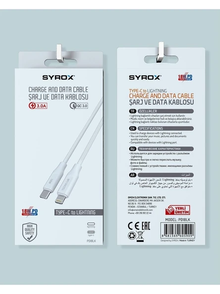 Umut Bilşim Teknolojileri _ PD18LK 18w 3.0a Type-c To Lightning Şarj Ve Data Kablosu Yeni Nesil Type-c To Lightning Kablo - 2
