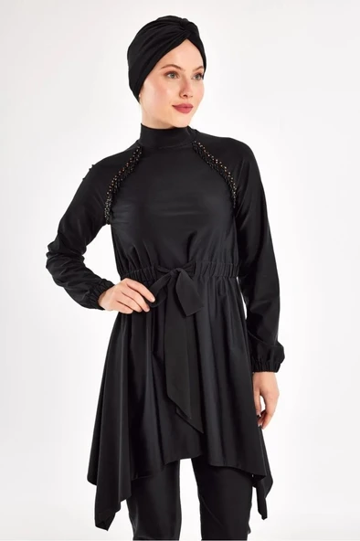 Adasea 251124 Belinda Tam Boy Tasarım Tesettür Mayo - Resim 4