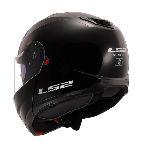LS2 STROBE 2 SİYAH KASK - 2