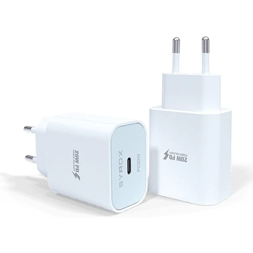 iPhone 12 Pro uyumlu Type-C çıkışlı 20W PD Şarj Adaptörü-(Kablosuzdur.Şarj Kablosu yoktur.)