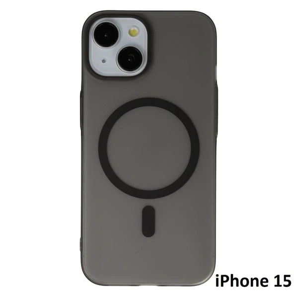 İphone 15 Tuna Buzlu Sert İnce Magsafe Telefon Kılıfı - Resim 7